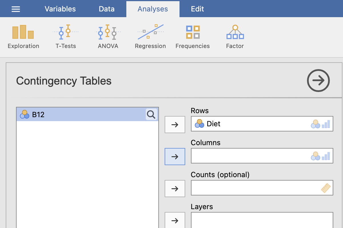 Enter the variables.
